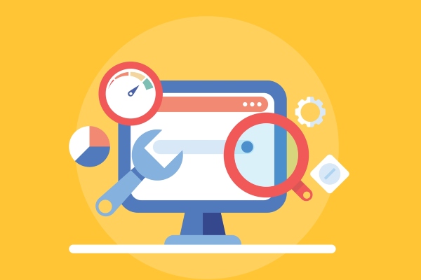 Stacked dollar bills and SEO tools icons merged together