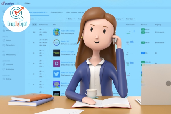 illustration of hands holding a group buy symbol