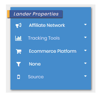 Lander Properties in the PowerAdspy tool