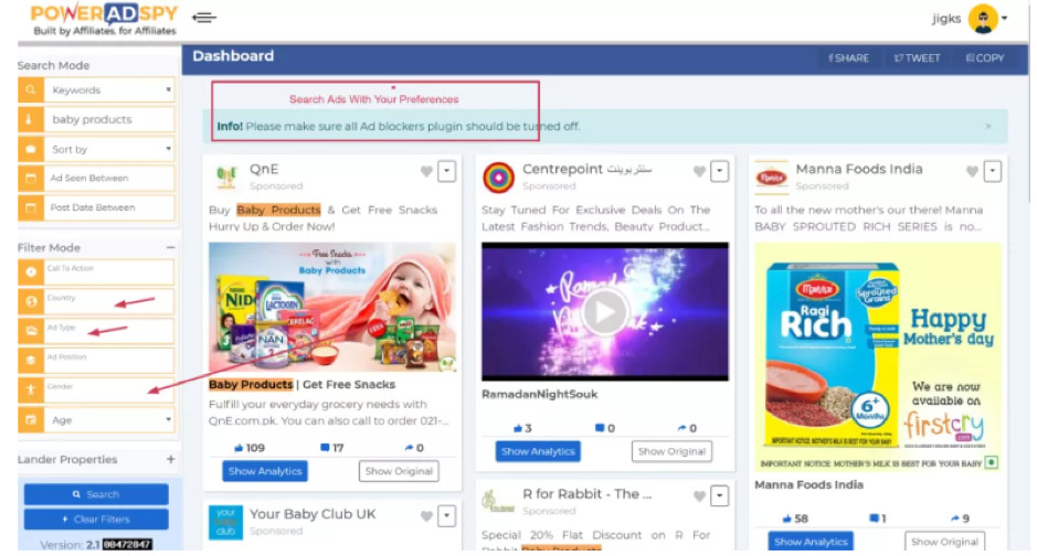 PowerAdSpy is an extension that is downloadable